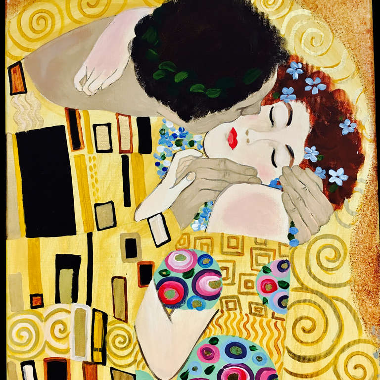 Gustav Klimt : The kiss