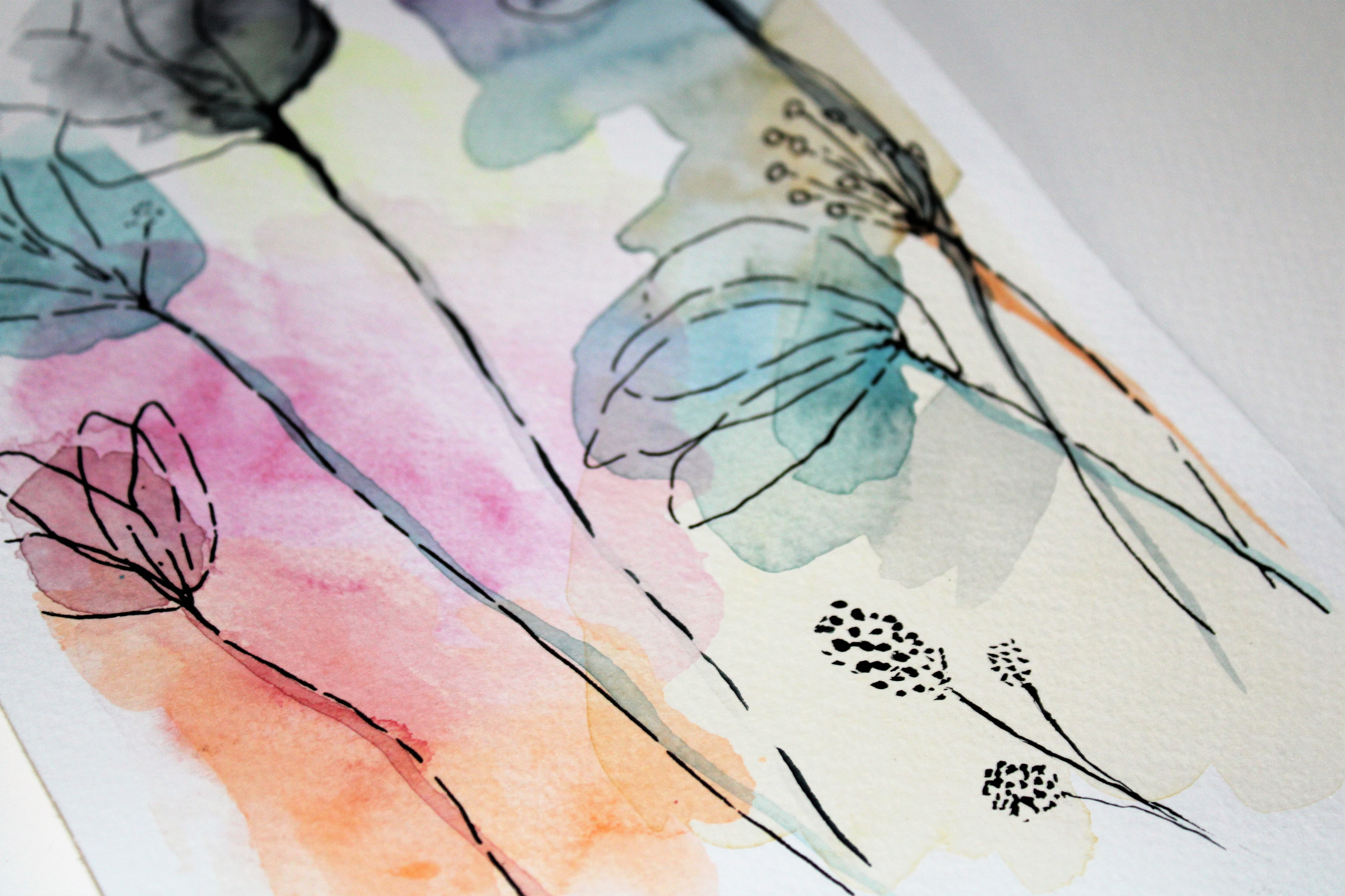FessNeki : Watercolor - Daisies