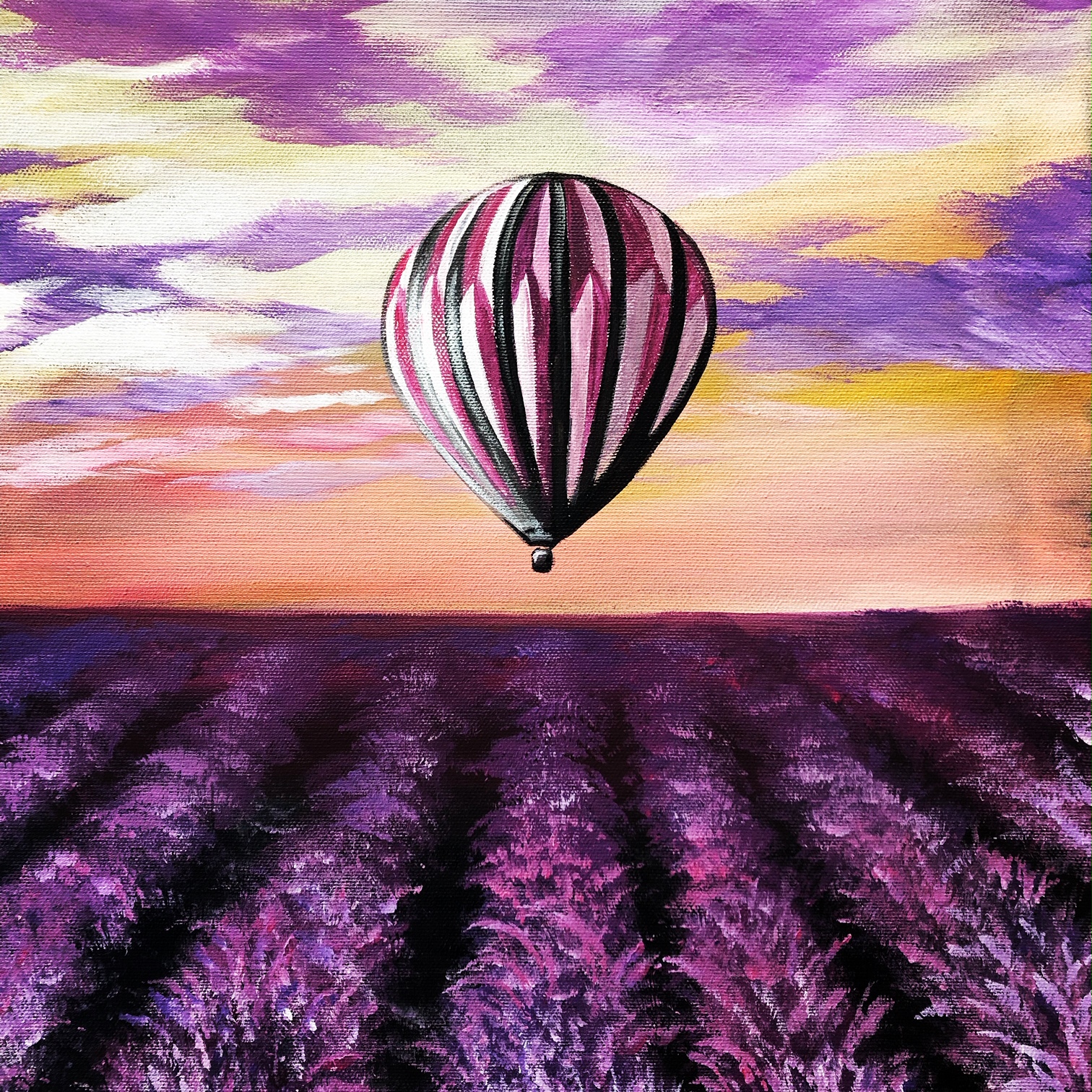 FessNeki : Ballon over the lavender field