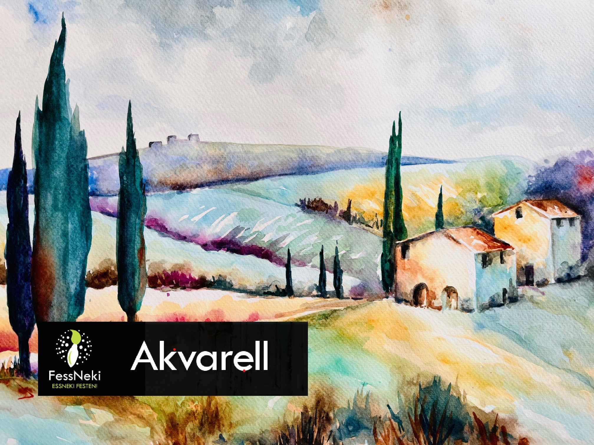 FessNeki : Watercolor - Tuscany