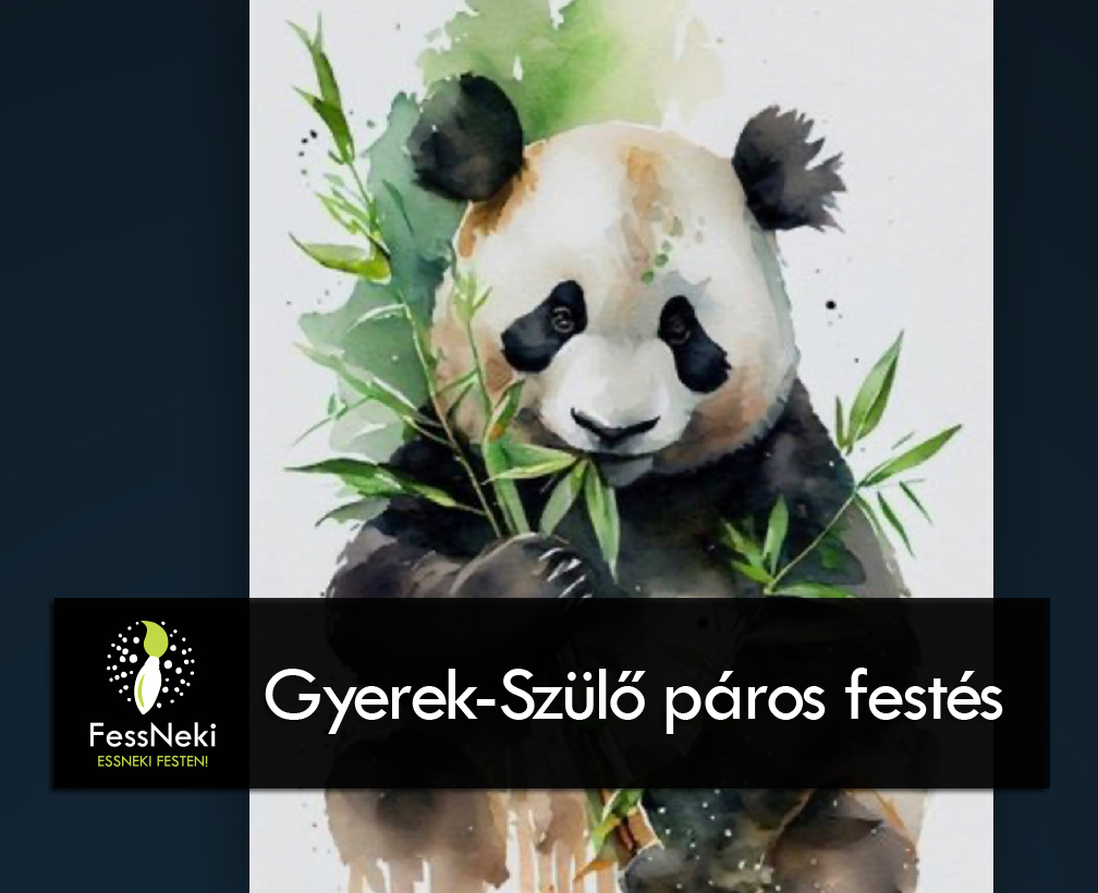 FessNeki : Panda (szülő-gyerek páros festés)